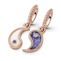 Charm Pandora Donna Pandora Moments in Lega metallica Cristallo 780098C01 - 780098C01